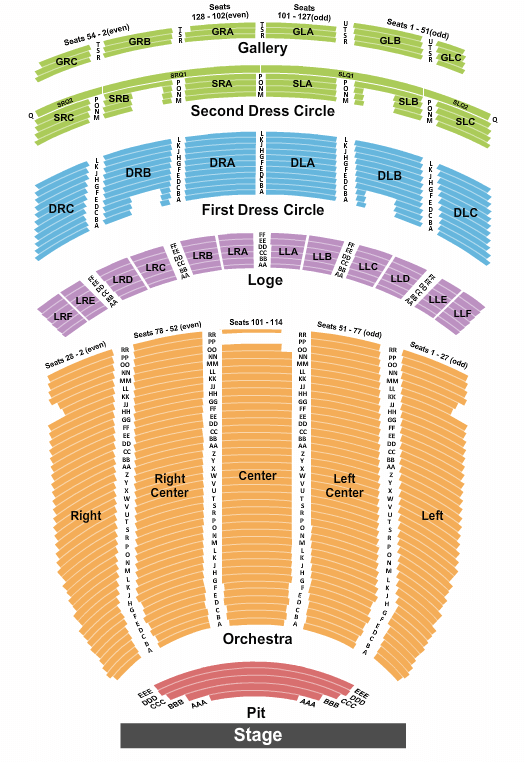 Fabulous Fox Theatre Peter Pan Seating Chart